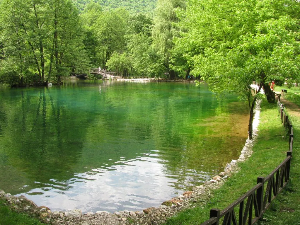 Vrelo Bosne park, the spring of the Bosna river
